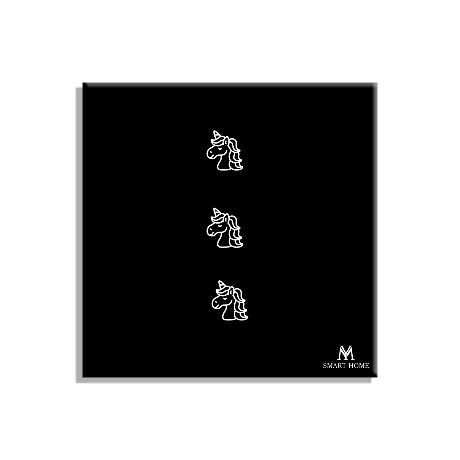 کلید لمسی اتاق کودک طرح اسب تک شاخ سه پل